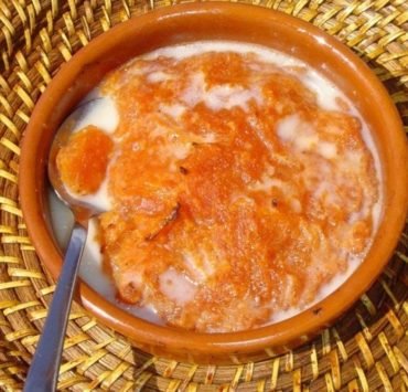 Poé-flan tahitien-papaye-banane