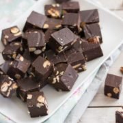 Fudge au chocolat et noisettes-Dessert-confiserie américaine-