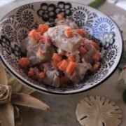 Tahiti-Polynésie-salade tahitienne-thon-lait de coco
