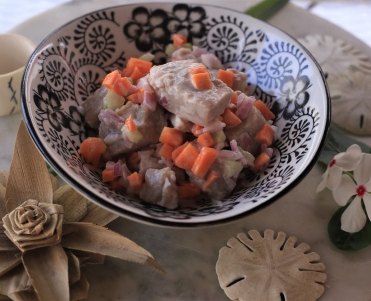 Tahiti-Polynésie-salade tahitienne-thon-lait de coco
