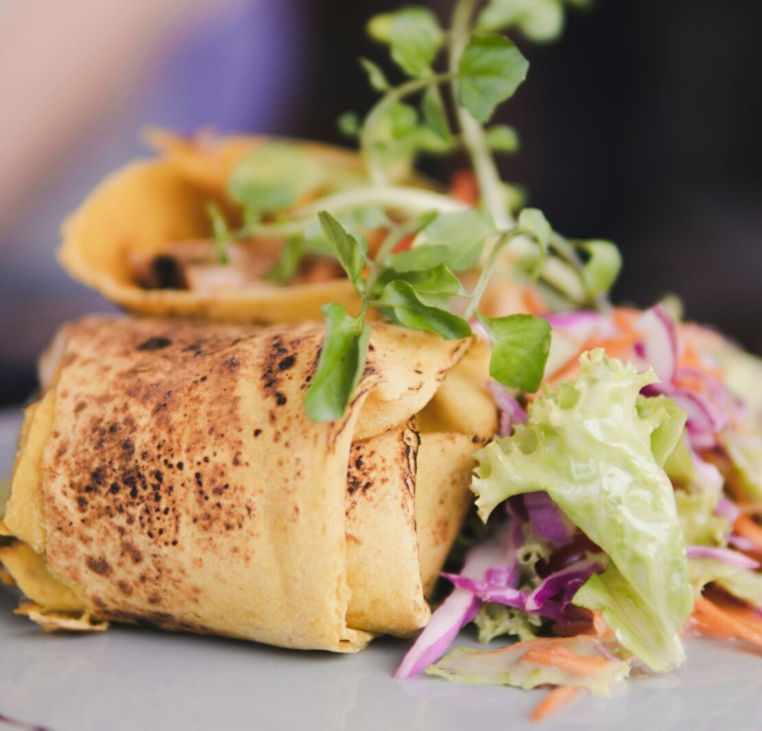 Ficelles Picardes (crêpes salées au jambon et champignons)