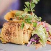 Ficelles Picardes (crêpes salées au jambon et champignons)