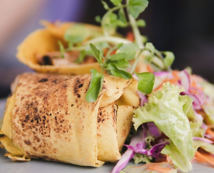 Ficelles Picardes (crêpes salées au jambon et champignons)