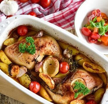 Volaille du pays d'auge au livarot et aux pommes fondantes