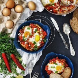 Œufs cocotte au foie gras